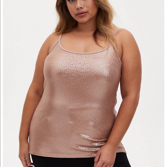Rose gold sequin cami - Picture 3 of 9